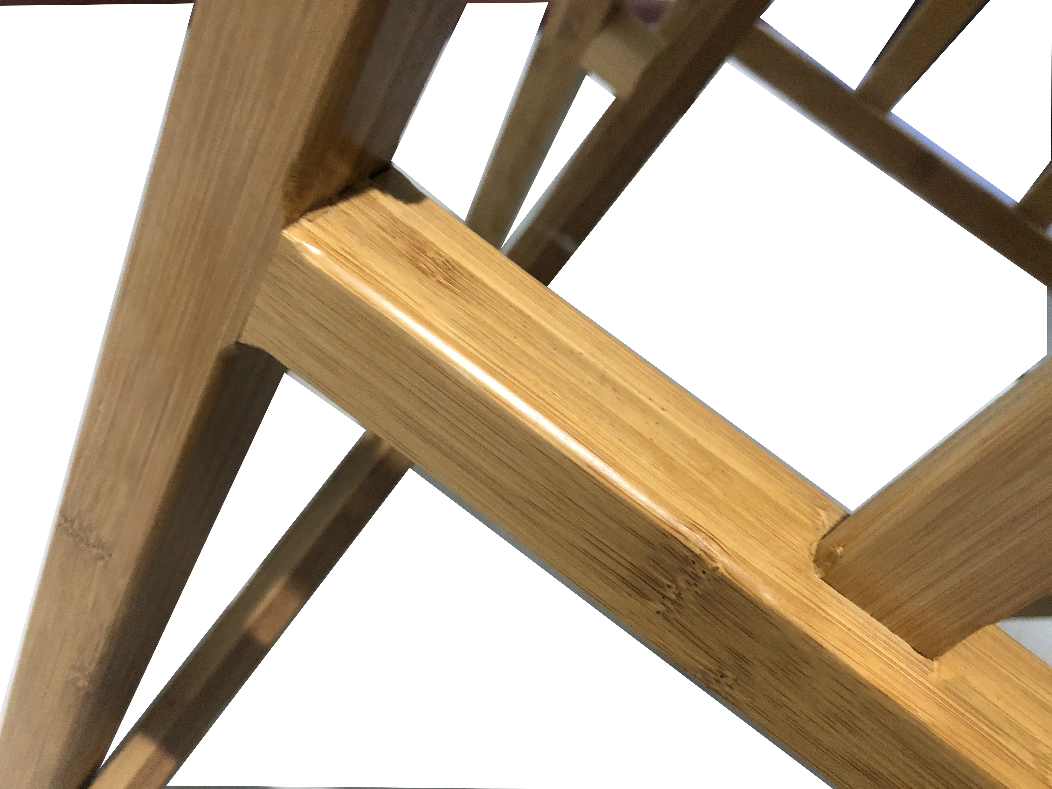 
Складной стул из натуральной бамбуковой рамы для больших мальчиков, тканевый режиссер, складной стул для кемпинга в форме луны, сверхпрочная ткань 