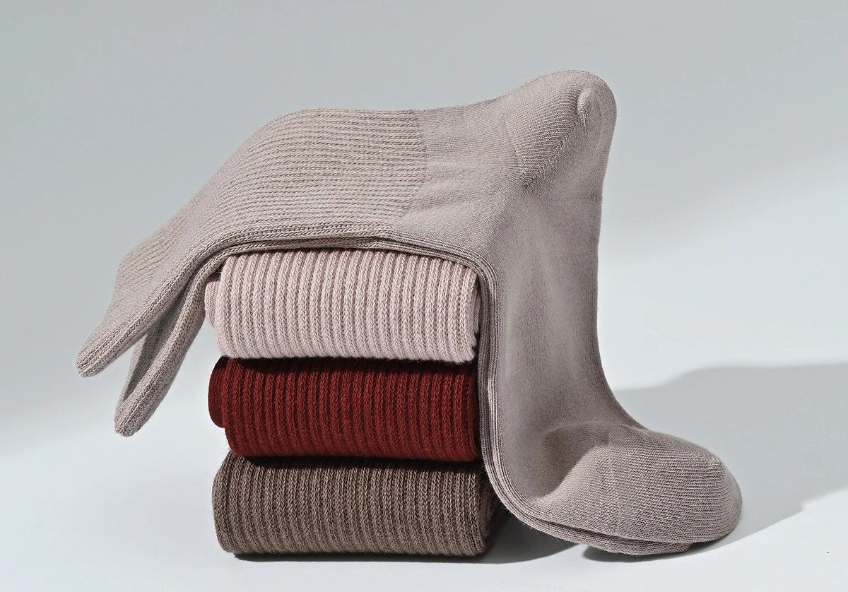Plain anti-bacterial socks for women