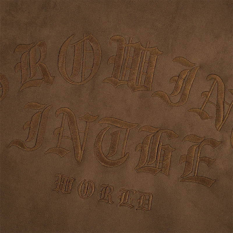 American retro leather pilot bomber es men's custom loose fitting zip up embroidered suede jacket_voghion.com