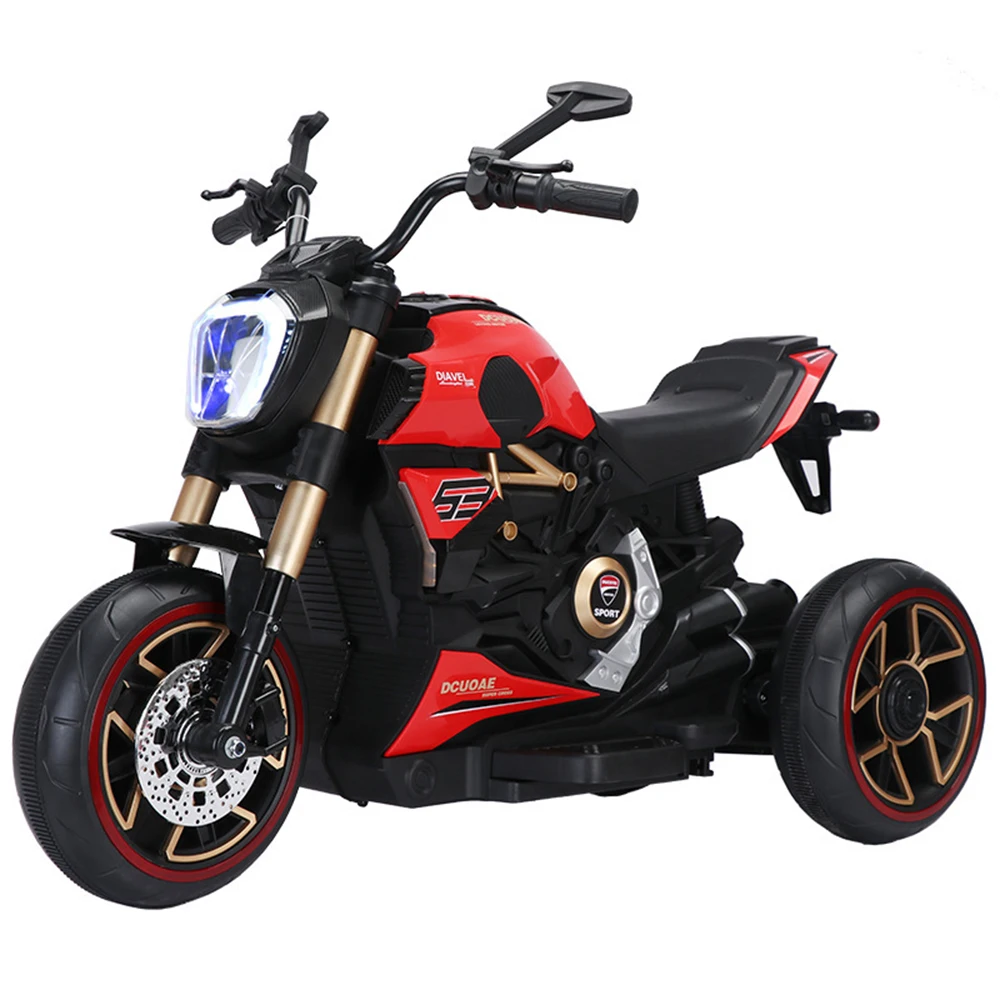 New Model Large Size Children Electric Motor Car for 2-8 Years Old Seatable Double Person Rechargeable Tricycle