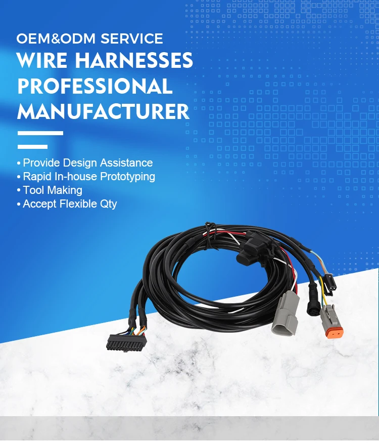 Custom Automotive Wiring Harness Motorcycle Cable Assembly for New Condition Automobiles supplier