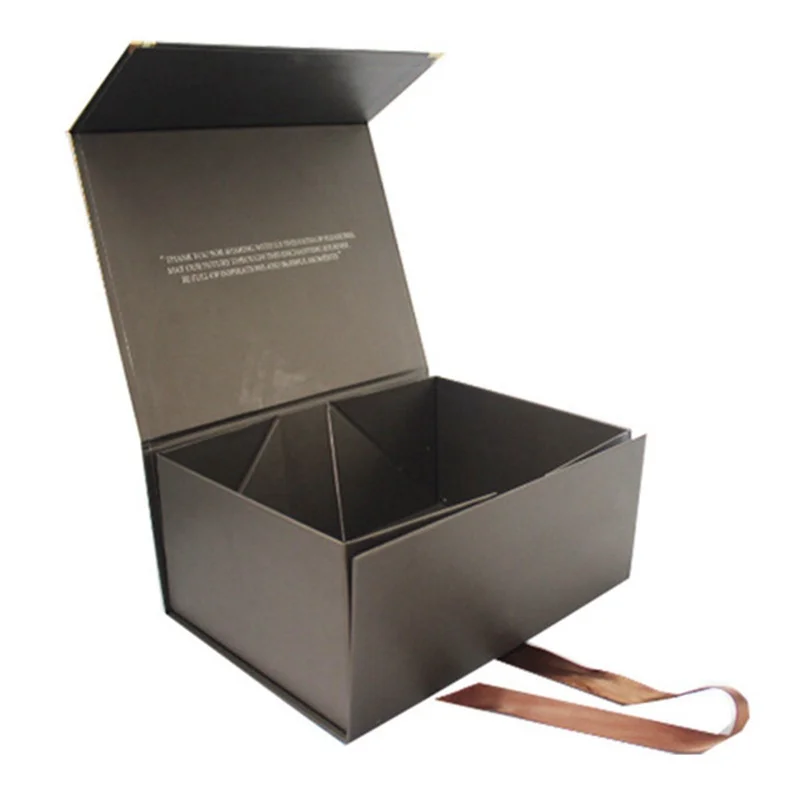 Custom elegant folding box for shoes scarf accessories logo customized eco friendly factory