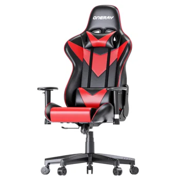 Wholesaler ONERAY  Available in stock color pattern PU+PVC Leather pc computer gaming chair with 180 degree adjustment
