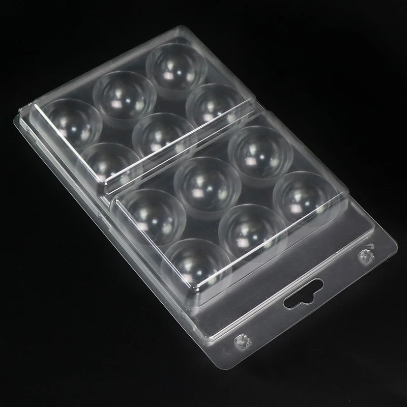 Blister Packaging Box Reusable Custom Clamshell Blister Package for Golf or Tennis Ball Clam Shell Packaging