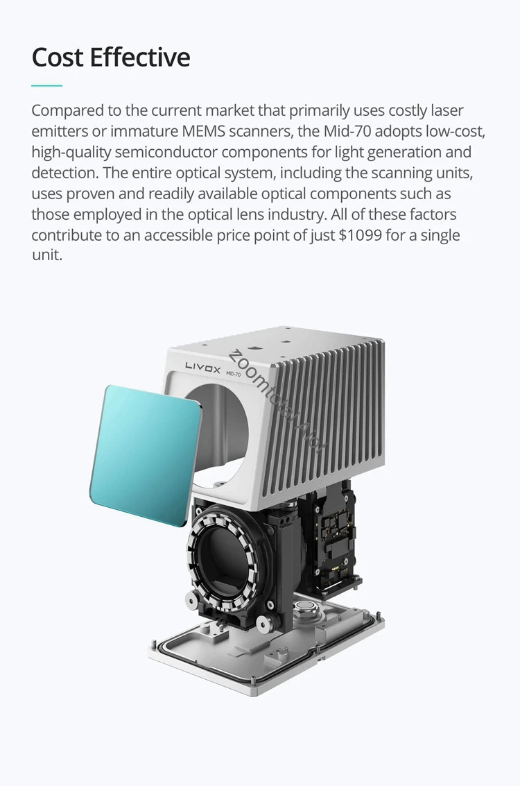 Livox Mid-70 - High-Performance Lidar Sensor for Mapping