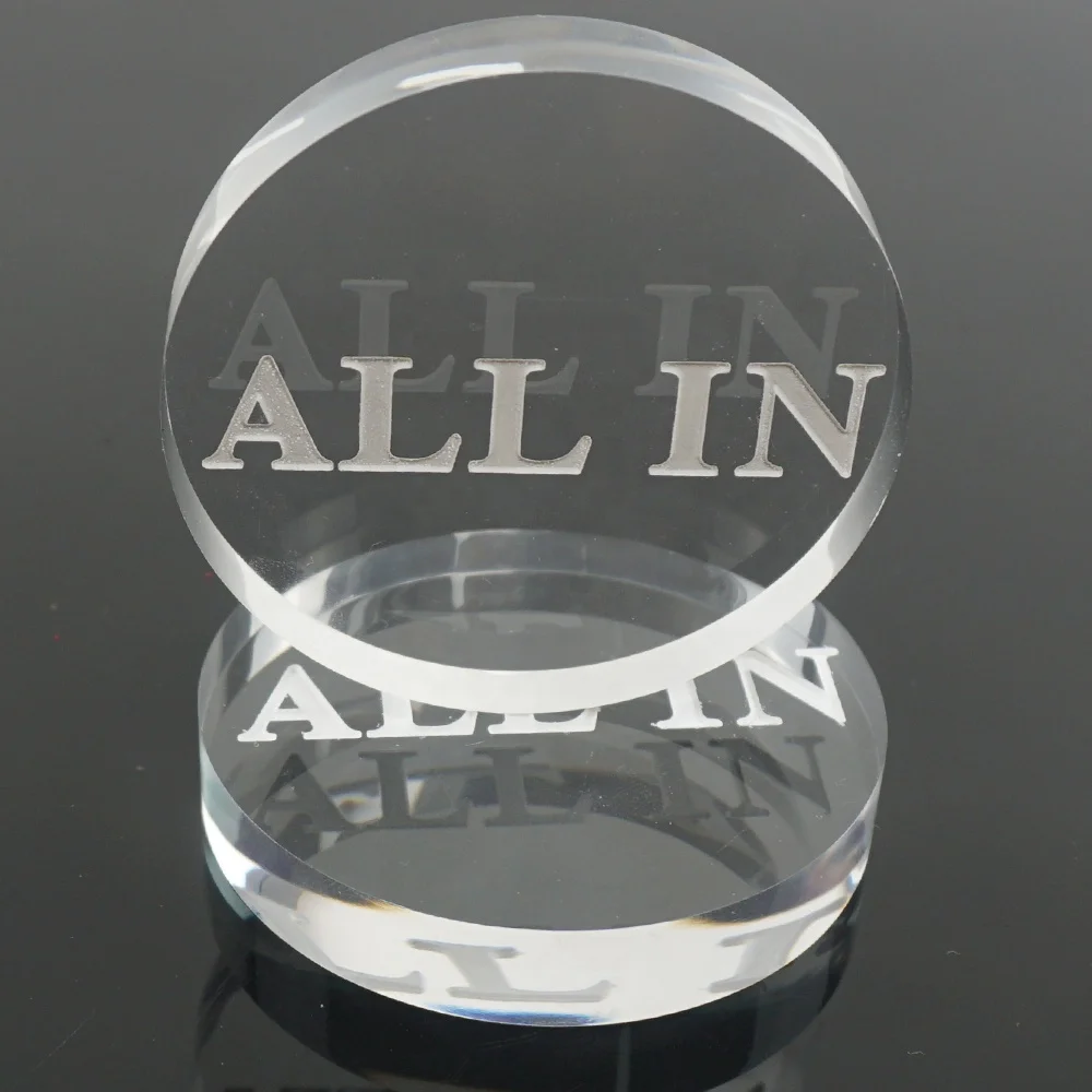 Аксессуары для игры в покер казино высококачественные прозрачные акриловые все кнопки индивидуальное оборудование покер-рума всех видов