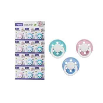 12PCS Soft Silicone Cylinder Type Newborn Soother Pacifier BPA-Free Soother Teething Baby Pacifier