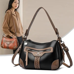 KAIDIFEINIROO Wholesale Leather Women's Handbag Top High Quality Shoulder Bag Chains Zipper Closure Crossbody Messenger Bag 2026