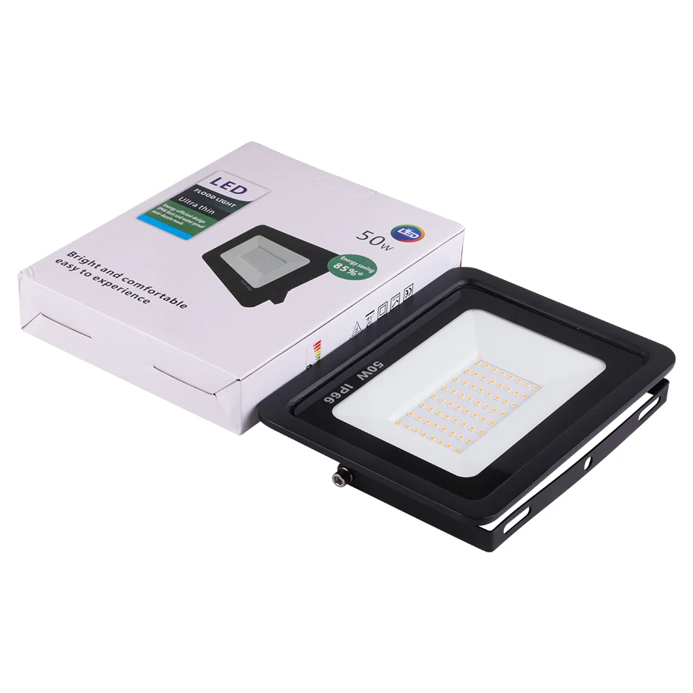 2025 50W & 100W LED Flood Light IP65 Aluminum Body with Pir Sensor Without LED Driver for Landscape Application