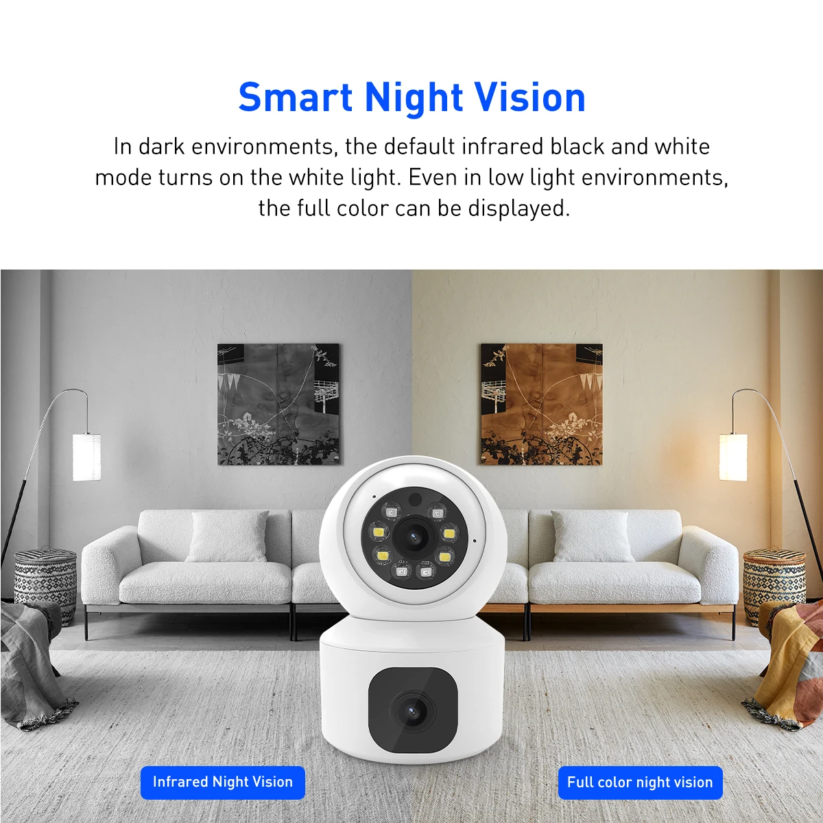 product v380 dual view 2mp indoor wifi security camera hd ptz cctv with night vision alarm storage motion detection tf card  cloud data-60