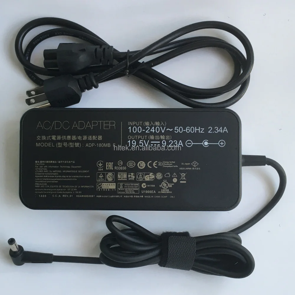 Genuine 180W AC Adapter Charger For Asus G751JL G751JM G751JT G751JY G751JY-DH72 