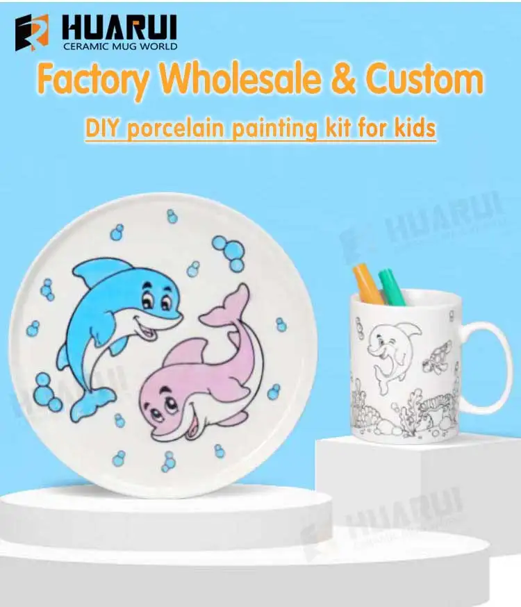 Paint Your Own Diy Coffee Ceramic Mug Painting Kit For Kidscraft Cup