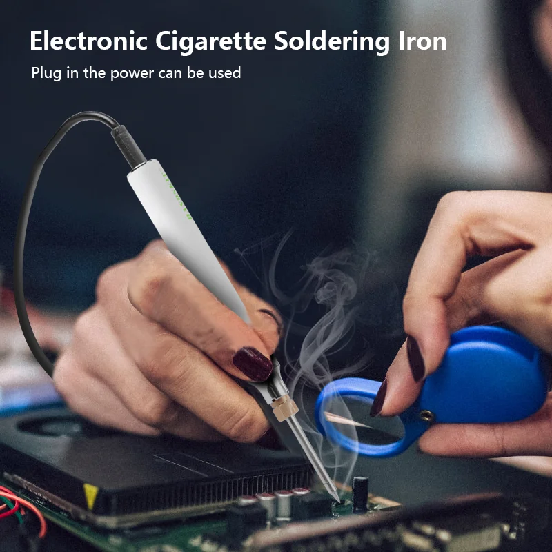USB Charging Soldering Iron 5V 8W Adjustable Temperature Electric Soldering Iron Kit with Soldering Stand Solderng Wire