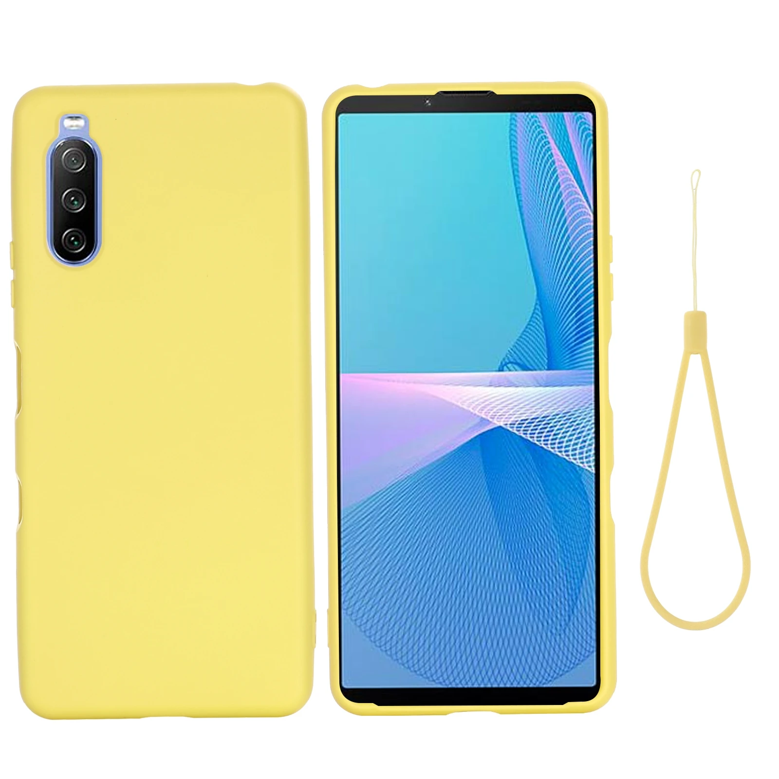 High Quality Colorful Silicone Custom Phone Case for Sony Xperia 10 III Liquid Silicone Rubber Case Cover