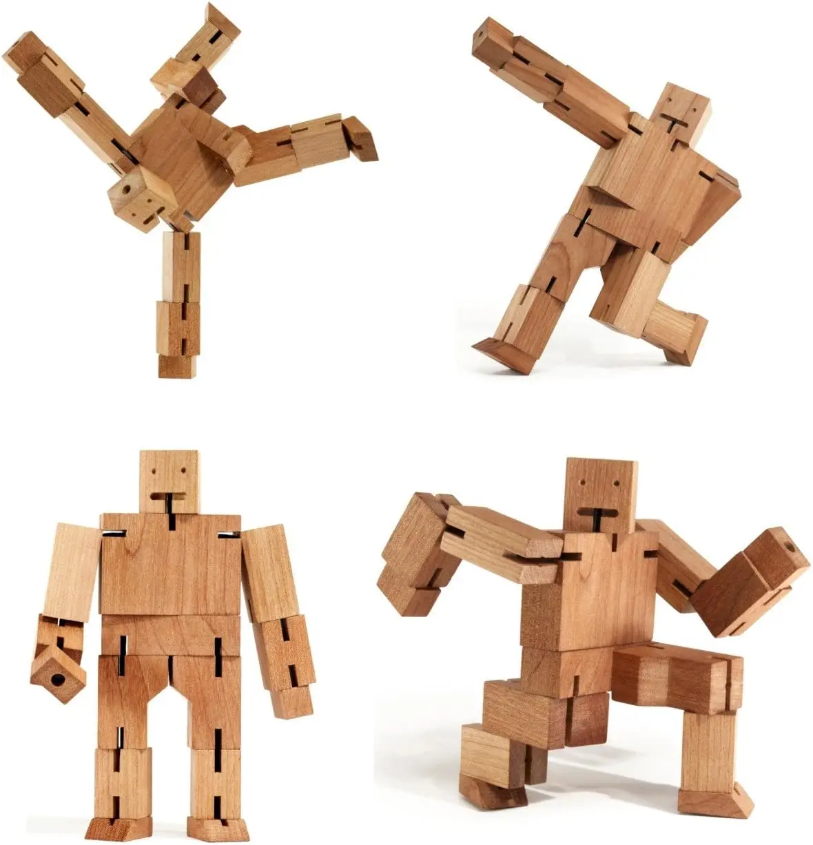 Trending New Arrivals Kids Montessori Educational Toys Puzzle Transforming Wooden Robot for Children Cubebot