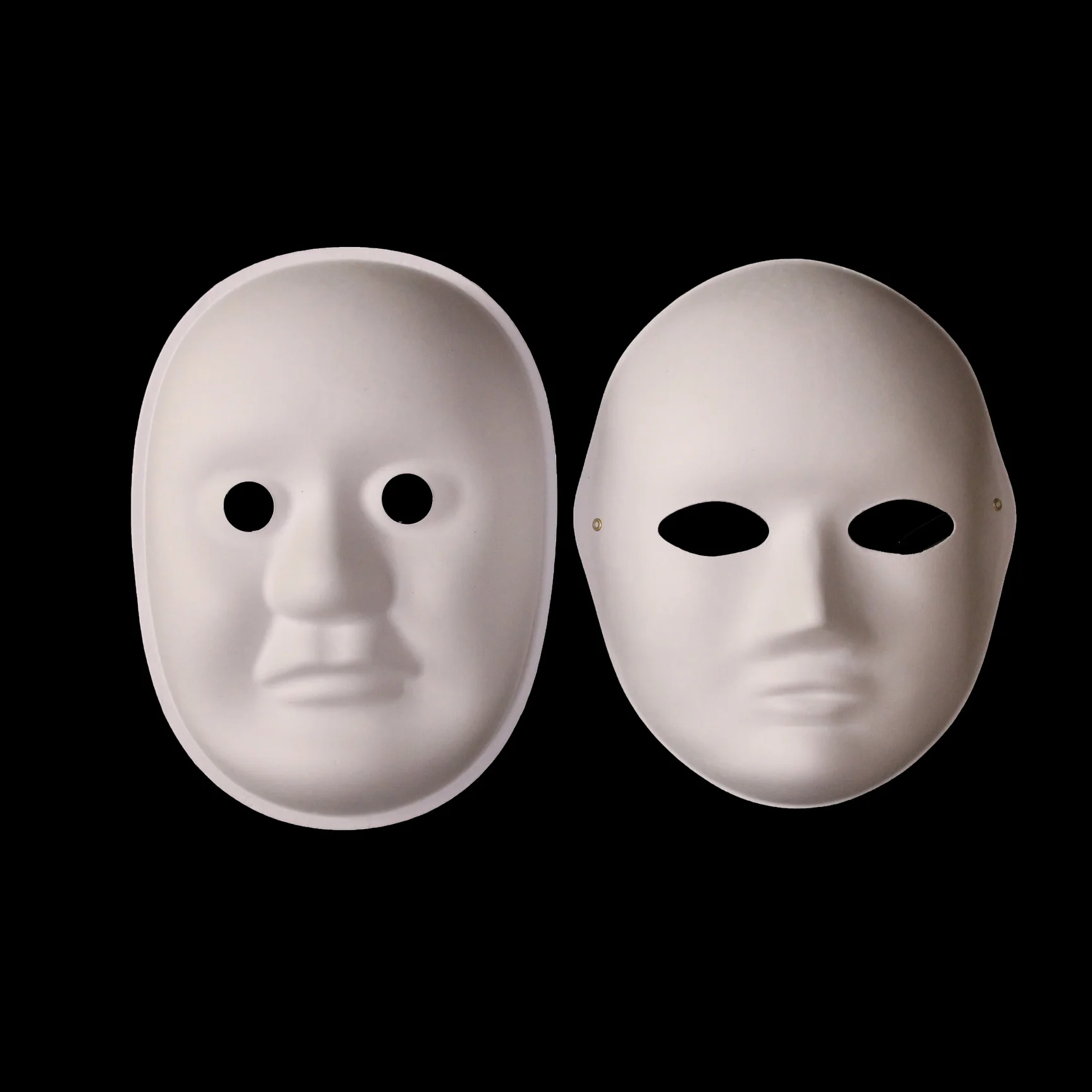 Pulp Mask Material Customizable White Molded Face Masks Animal Antique Easter Decoration ...