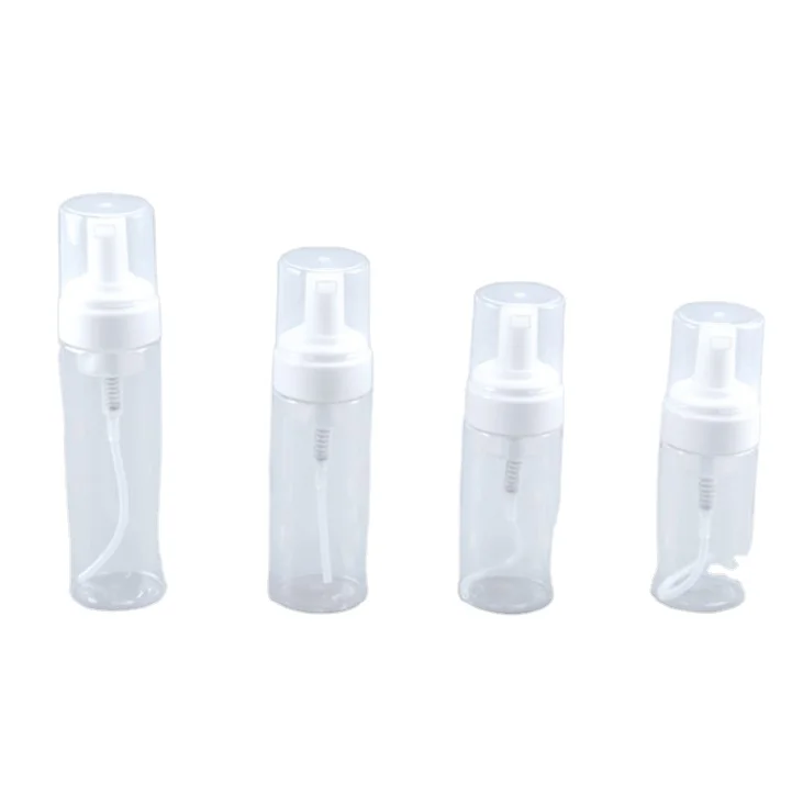 100ml 120 150ml 200ml 250ml Plastic Liquid Dispenser Foam Soap Hand Wash White clear Face Cleanser Mousse Eyelash Shampoo Bottle