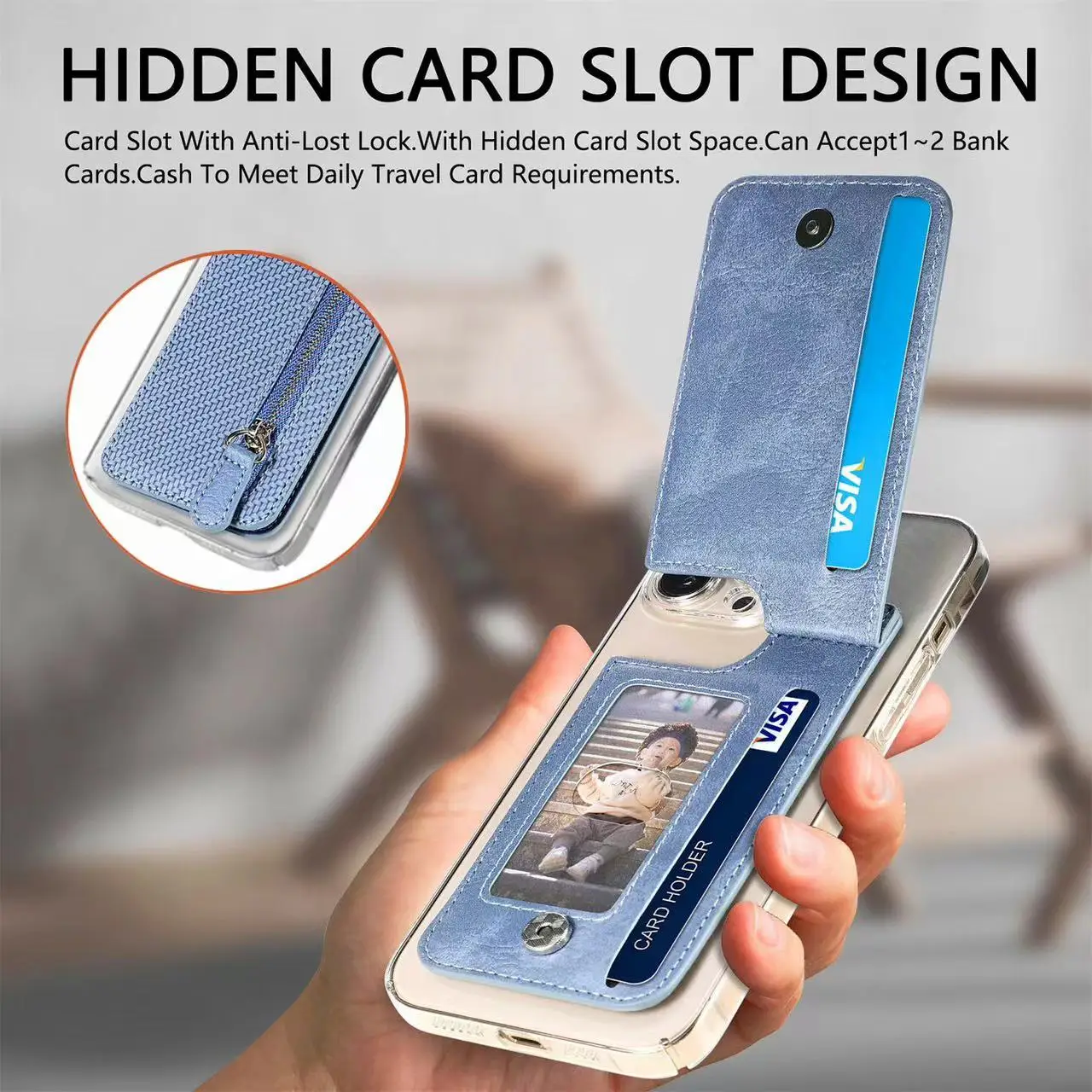 Customized Logo Stretch Elastic Mobile Phone Wallet Sticker Credit Card ...