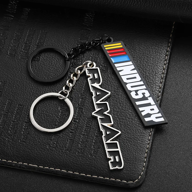 Wholesale Keychain Colorful Enamel Brand Logo Letter 2d 3D Metal Key Ring Keyring China Manufacturer Custom for Key Chain