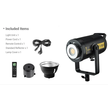 In Stock Godox FV150 150W FV200 200W High Speed Sync Flash LED Light with Built-in 2.4G Wireless Receiver + Remote Control detail image
