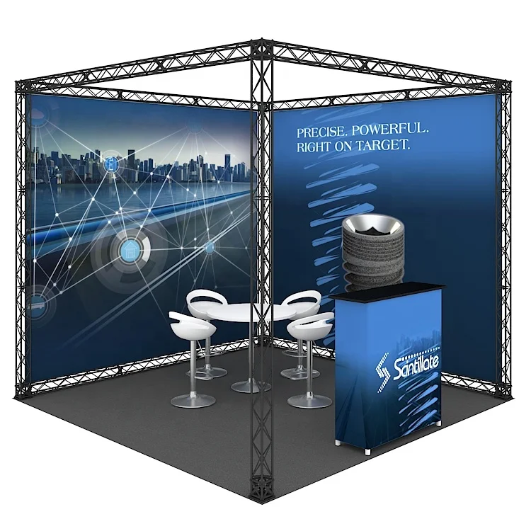 Custom New Design Modular Expo Fair Portable Tradeshow Aluminum Truss Frames Modular Display Exhibition Trade Booth