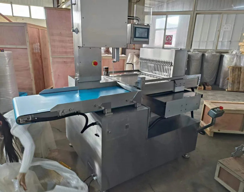 Automatic Cow Head Tail Rib Bone Band Saw Cutting Machine for Frozen Meat Bone