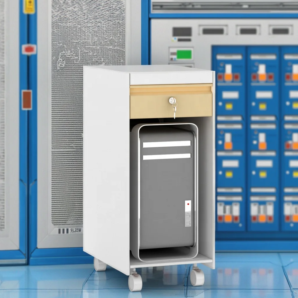 Industrial Computer Chassis Cabinet 380mm Server Storage Medical Data Centers Customizable Stainless Steel Enclosure Lockable 6