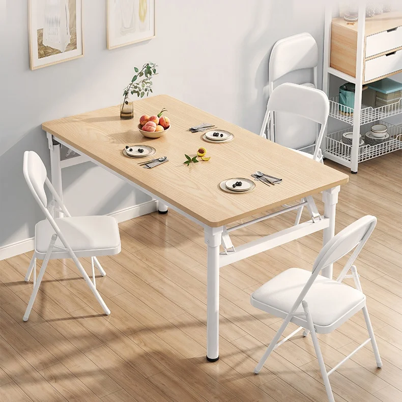 Cheap Wooden Rectangular Dining Table Modern Dining Tables Furniture Folding Dining Table and Chair