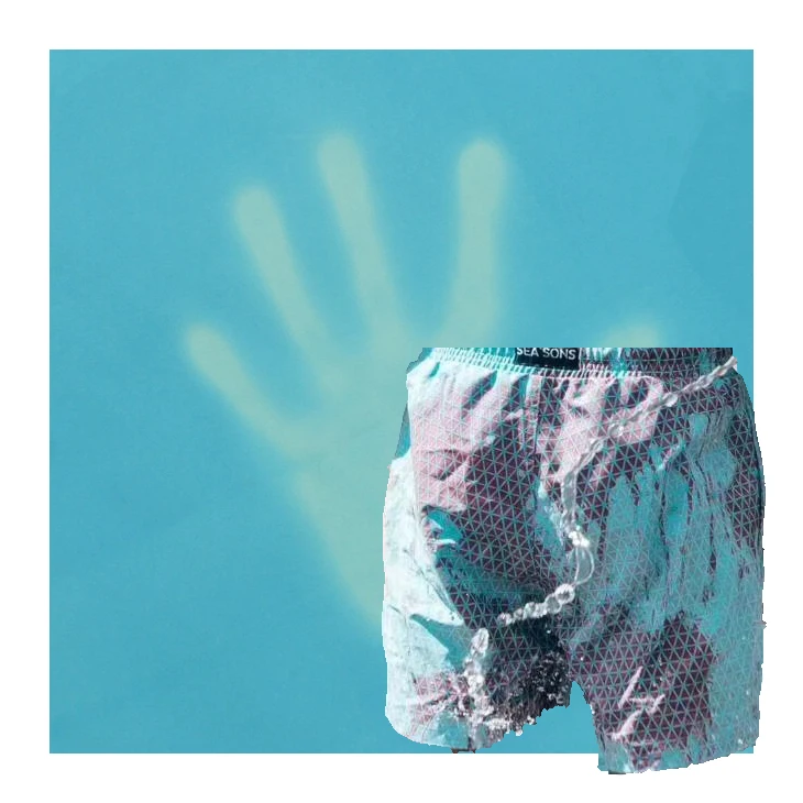 Микрофибра, Волшебная Печатающая ручка для thermochromic изменение цвета пляжные ткань шорты; Короткие трусы для грудных