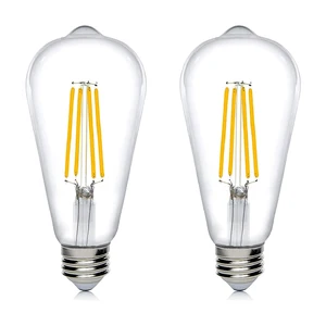 Vertak 6W Vintage Incandescent Bulb Lamp Filament Light Bulb Decor Retro Led Glass St64 E27 Led Bulb