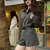 Gray shorts (belt not included)