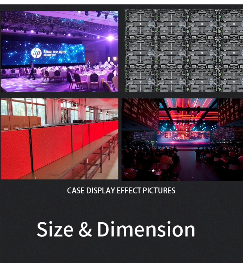 Indoor P3.91 Rental LED Screen High Brightness Die Casting Aluminum 500*500mm