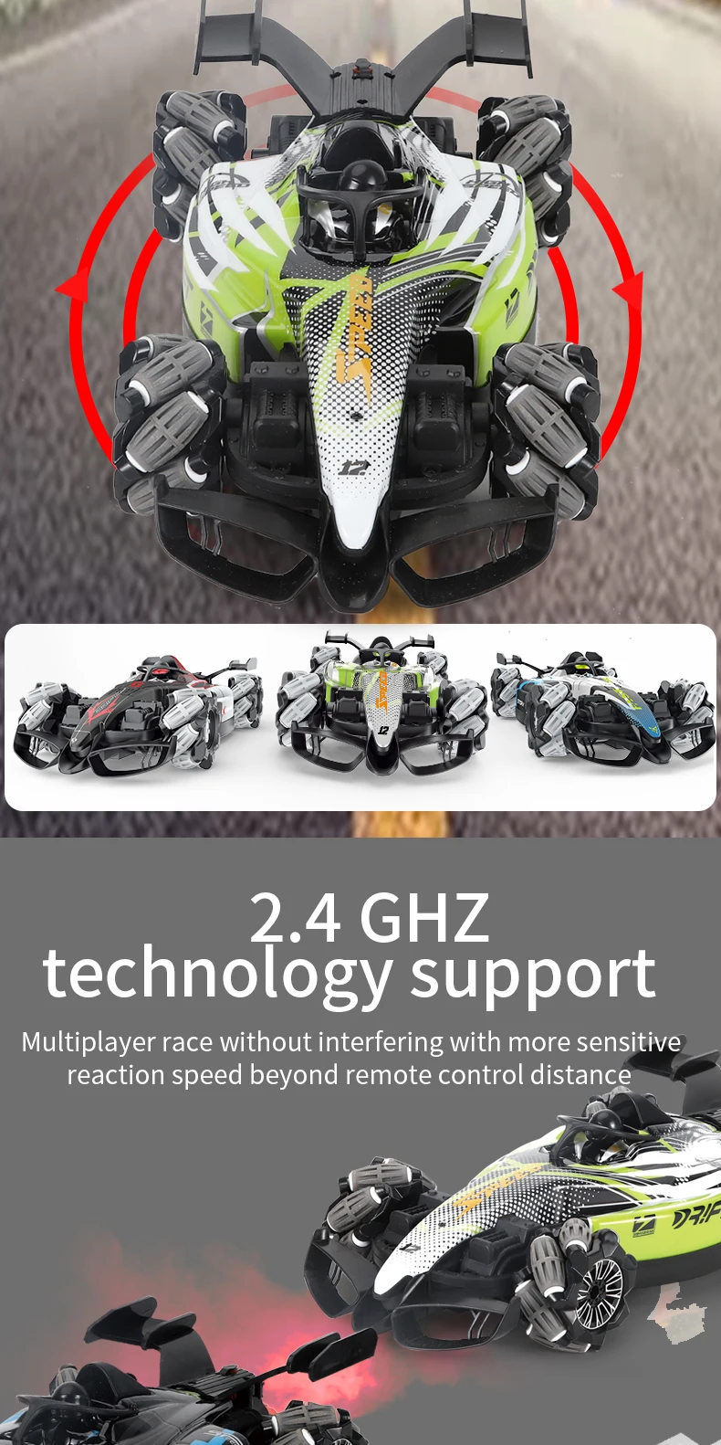 Rc Car Remote Control Power Rechargeable Battery Operated Electric Ride on Car for Kids Toy Car Remote Control