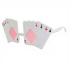 white Playing card glasses