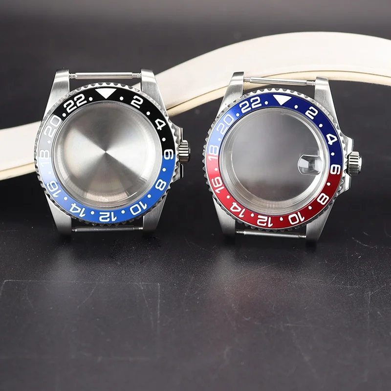 Quadrante Gmt Quadrante Orologio NH34 Diametro 28.5mm - Lunetta Blu Ghiaccio Per Movimento GMT Quadrante Movimento Seiko Nh34 - Foto 7