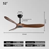 52INCH-Black + wood