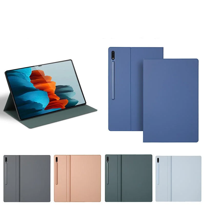 Magnetic Leather Tablet Case for Samsung Galaxy Tab S10 ultra S9 ultra  with Pen Slot Business Flat Design Shockproof 10 Inch