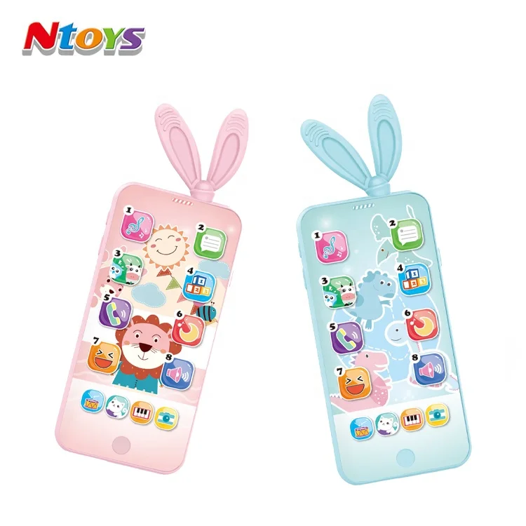 Movil Bebe Telefonos De Juguetes, Детские Мультяшные игрушки с подсветкой/музыкой, микрофон, игрушка, детский мобильный телефон