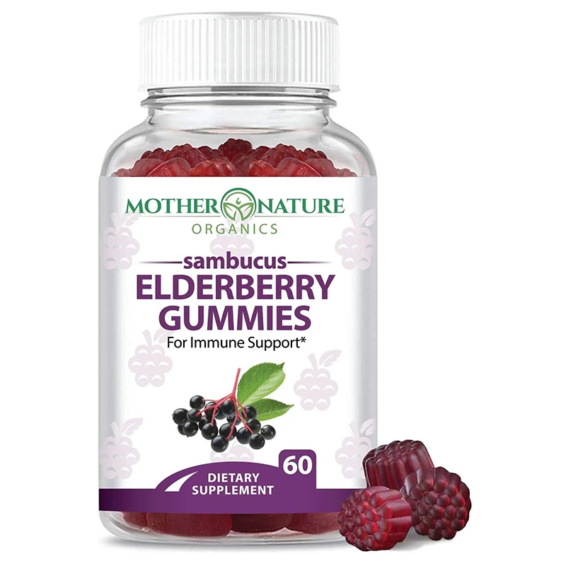 Elderberry Beet Sugar Pectin Sugar-Free Gummies Elderberry Gummies immune support Elderberry gummies zinc vitamin d