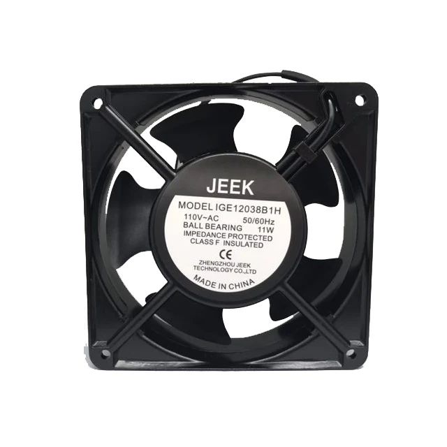 JEEK USA hot selling Mask machine 120*120*38mm ac 110V electrical panel cooling led light fan 120mm axial cooler fans