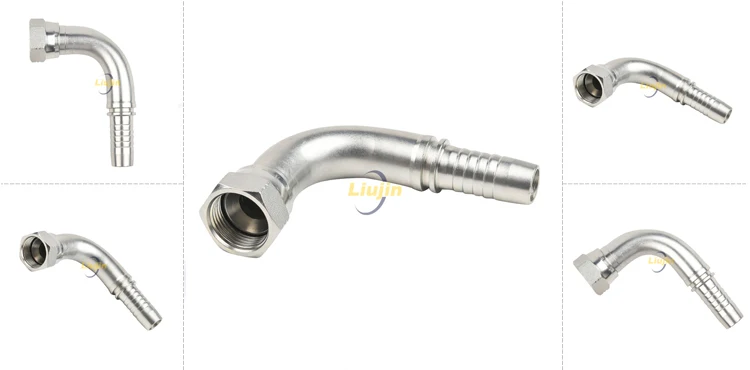 Carbon steel material fitting hydraulic connection types industrial hose fitting
