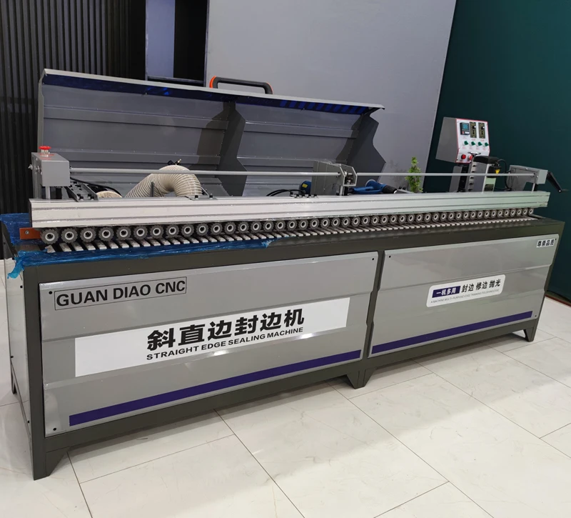 2024 New Design MDF Plywood Edge Bander Machine Kitchen Cabinet Full Auto 45 Degree Bevel Straight Edge Banding Machine Price
