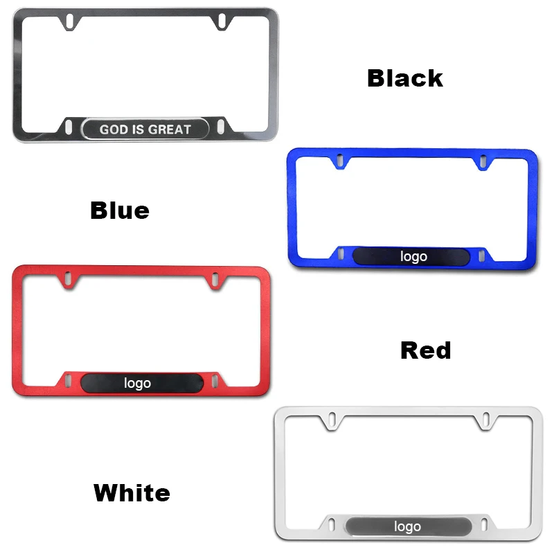 Custom logo Number Plate Holder License Plate Frame manufacture