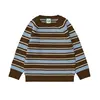 23fub brown and blue striped sweater-thick