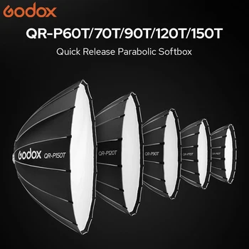 Godox Softbox Accessories QR-P90T 90CM Quickly Release Parabolic Softbox for Video LED Light Live Broadcast Bowens Studio Flash detail image