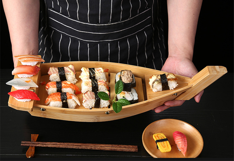 Houten Sushi Boot - Ideale Serveeroplossing