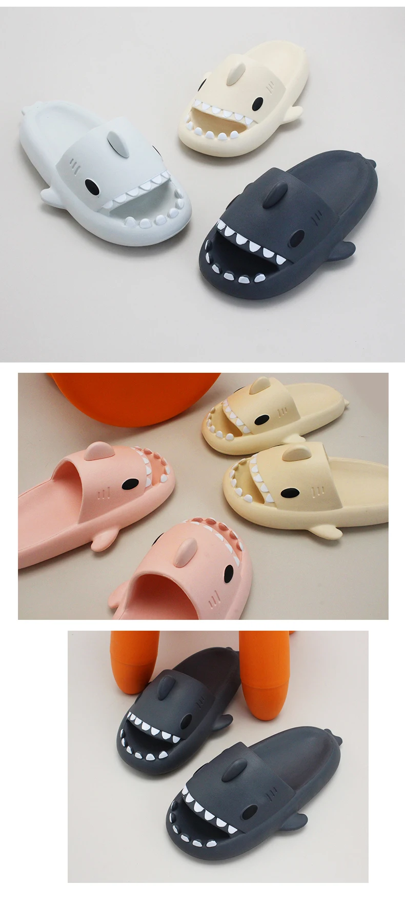 High Quality Cloud Shark Slides Beach Summer Shark Slippers Home Shark