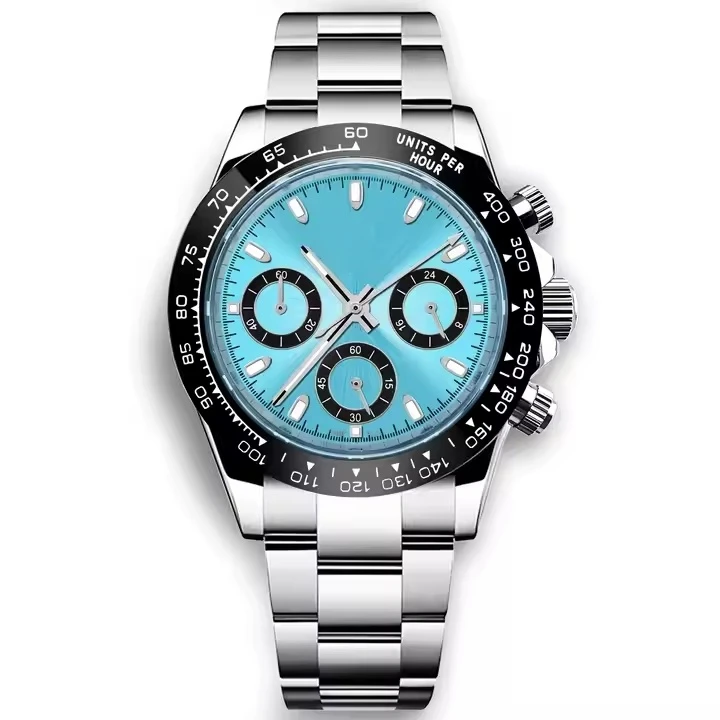 39mm Men's Luxury Seiko Vk63 Quartz Date Watch - Odm