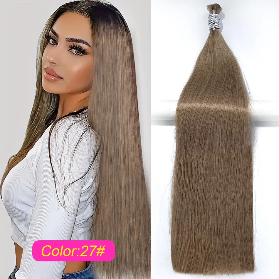 Virgin Human Hair Bulk til fletning Extensiones Cabelo Humano_voghion.com