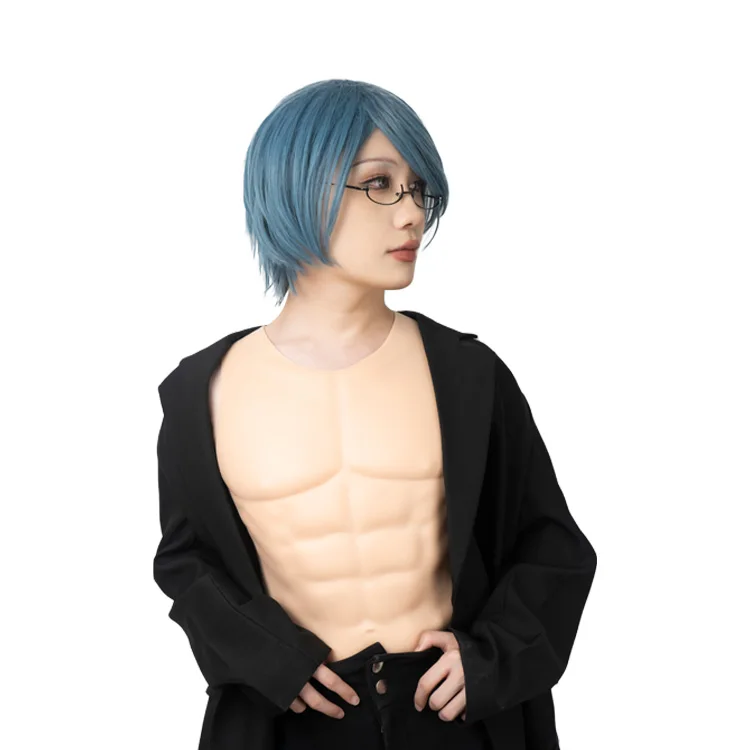 Round Neck Sleeveless Silicon Muscle Body Realistic Muscle Form Silicone Muscle Suit for Sale